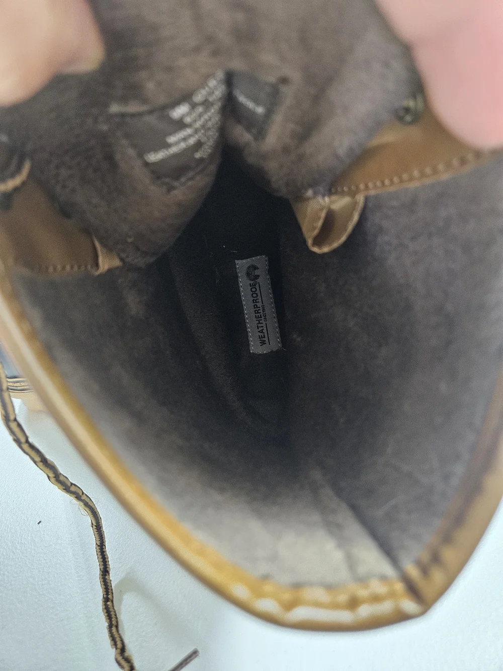 Weatherproof Brown and Black Lace-Up Rain & Snow Boots 9M Quest